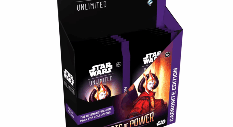 Star Wars Unlimited Secrets of Power Carbonite Edition 16-card booster pack featuring Queen Amidala artwork.