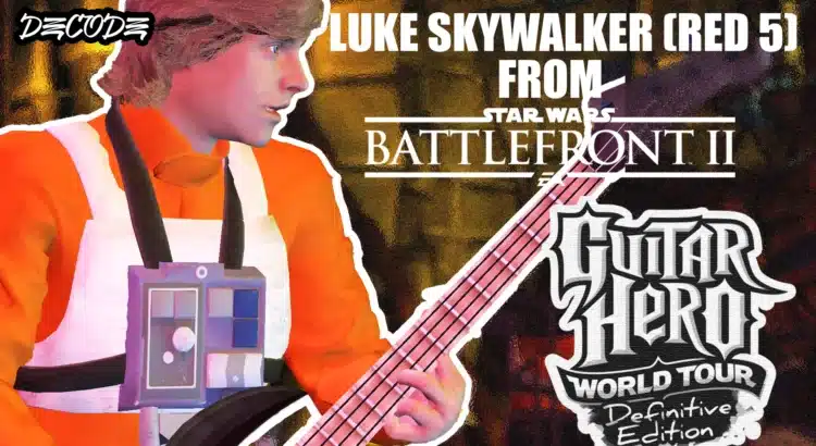 Luke Skywalker Red 5 mod poster for Guitar Hero World Tour Definitive Edition