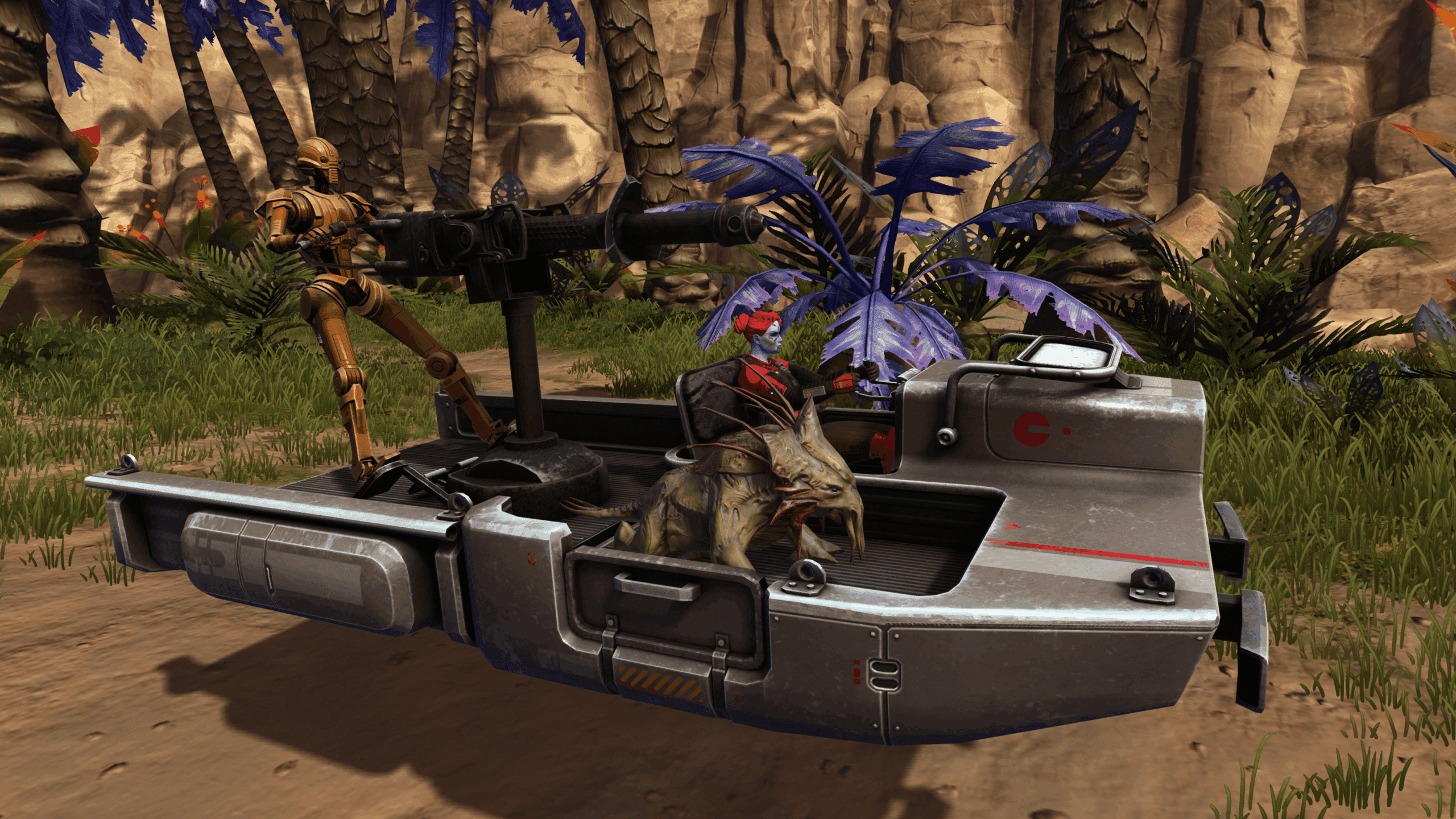 SWTOR pets including Wetlands Jurgoran, Waspback Gizka, Scarlet Mouse Horranth, and Phantasmal Mouse Horranth, collectible with Subscriber Login Tokens.