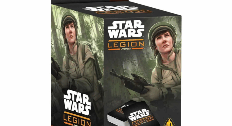 Star Wars Legion Rebel Alliance Unit Card Pack box with Endor Rebel artwork.