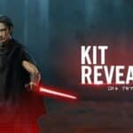 Official Star Wars: Galaxy of Heroes Kit Reveal image for The Stranger holding dual red lightsabers.