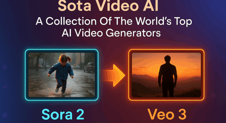 Sota Video AI featuring Sora 2 and Veo 3 as leading AI video generation engines