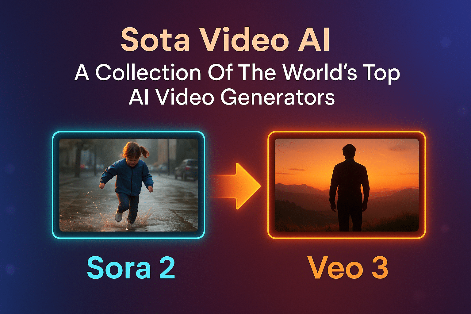 Sota Video AI featuring Sora 2 and Veo 3 as leading AI video generation engines