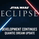 Star Wars Eclipse development continues header image with glowing logo, Jedi silhouette, and High Republic colors