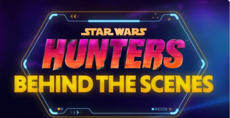 Star Wars Hunters Behind the Scenes title card from the Charr development video.