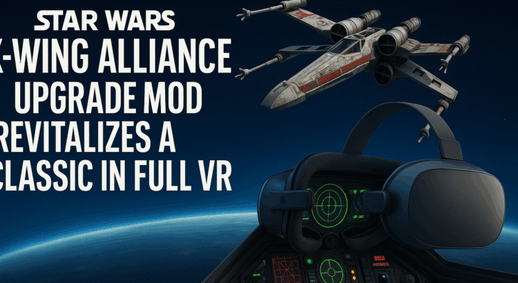 Star Wars X-Wing Alliance VR Upgrade Mod cockpit battle scene