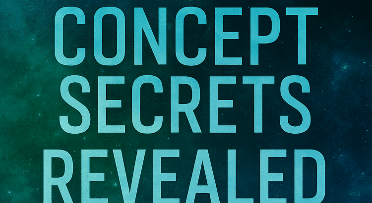Star Wars concept art inspired header with blue and green galactic light streaks and the title “Star Wars Concept Secrets Revealed.