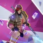 Jacked nude Gambit mod for Marvel Rivals with hairy muscular body and minimal thong.