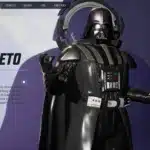Darth Vader mod replacing Magneto using the “Crimes Against Humanity” emote in Marvel Rivals.