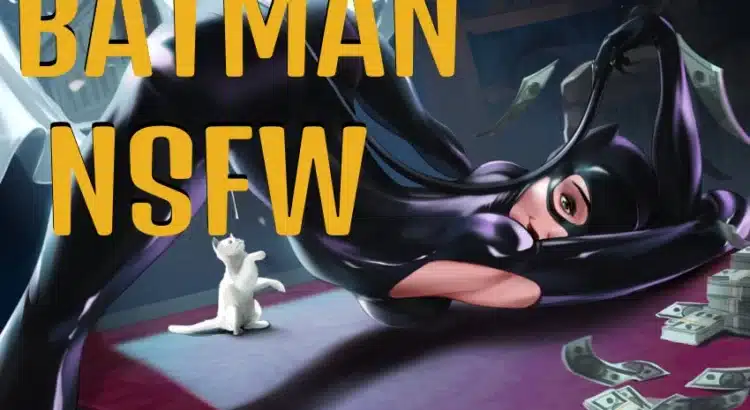 Stylized Catwoman NSFW artwork used for promoting Batman Arkham Knight NSFW mods.