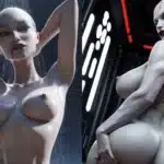 Asajj Ventress NSFW star cards for Star Wars Battlefront II featuring various nude and adult-themed poses.