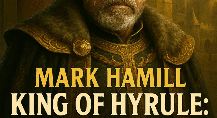 Mark Hamill as the King of Hyrule in a cinematic Legend of Zelda movie poster concept