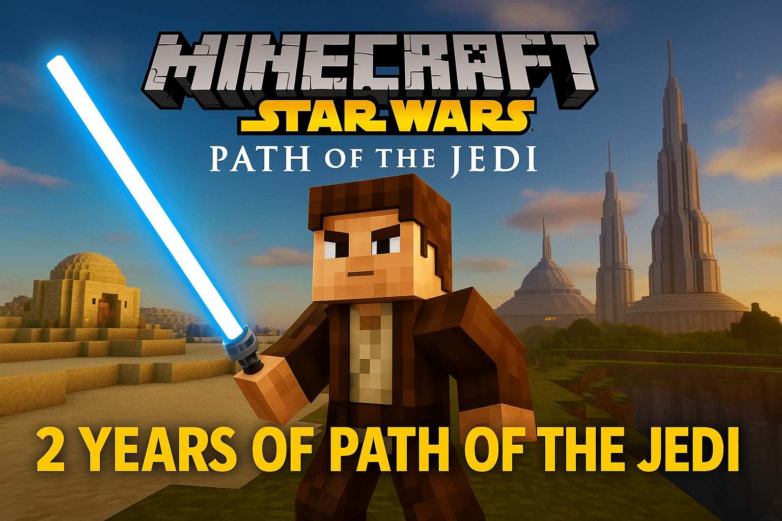 Minecraft Star Wars: Path of the Jedi 2-Year Anniversary Banner