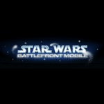 Star Wars Battlefront Mobile logo on a dark space-themed background