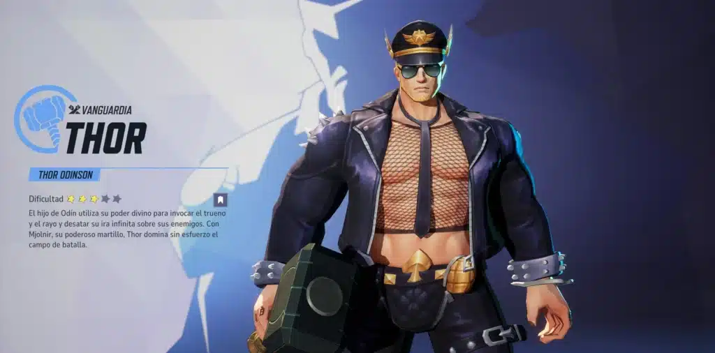 Marvel Rivals Thor character screen with Santos Gyee NSFW mod applied