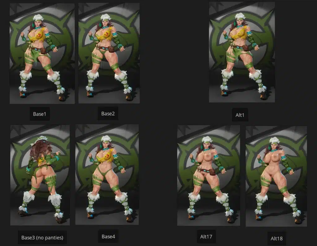 Marvel Rivals Rogue Savage South body reshape mod variants overview