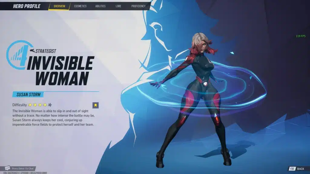 Invisible Woman blood shield NSFW mod ability pose with energy field