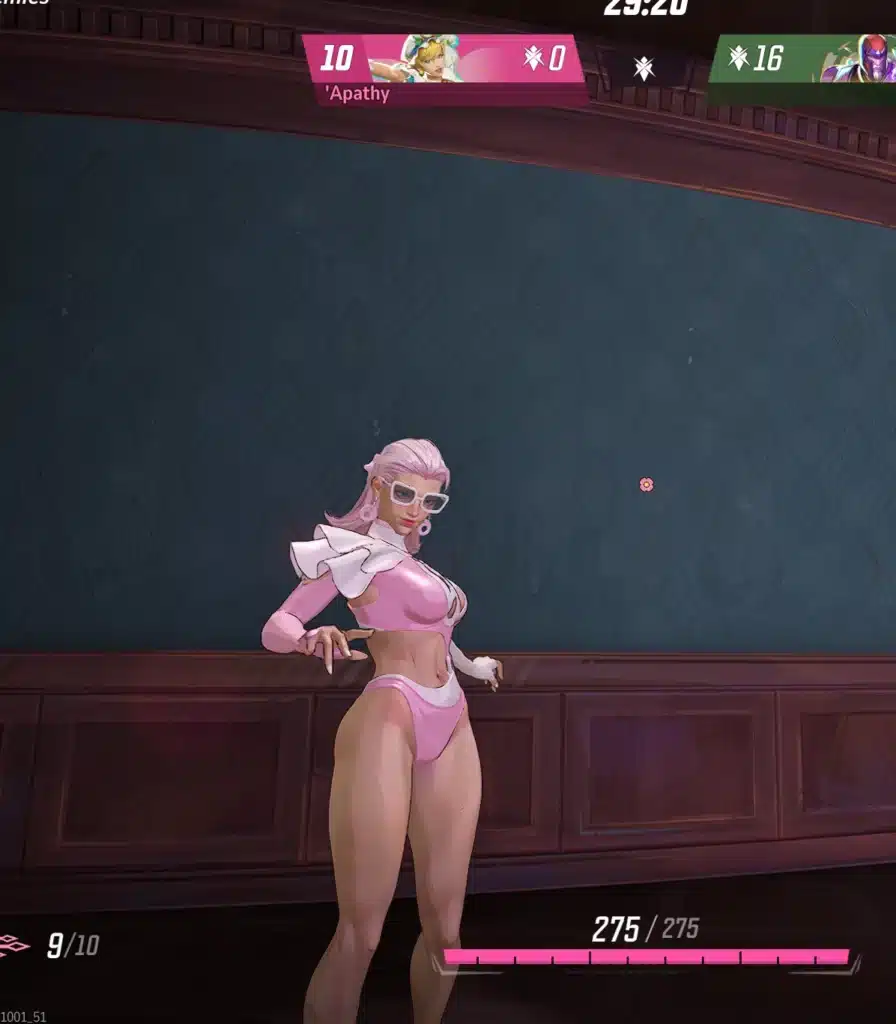 Marvel Rivals Invisible Woman Pink Azure Shade mod in-match gameplay