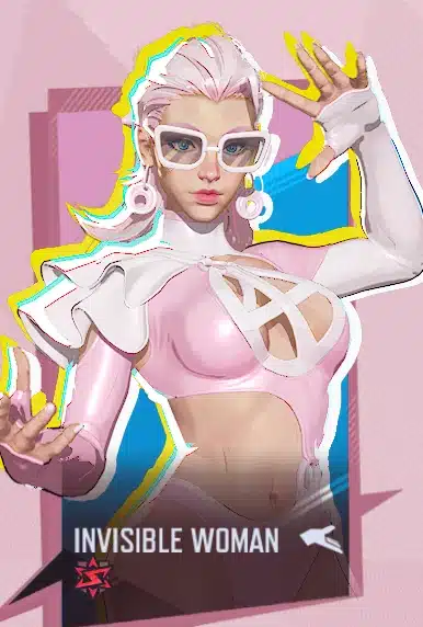 Invisible Woman Pink Azure Shade character portrait mod Marvel Rivals