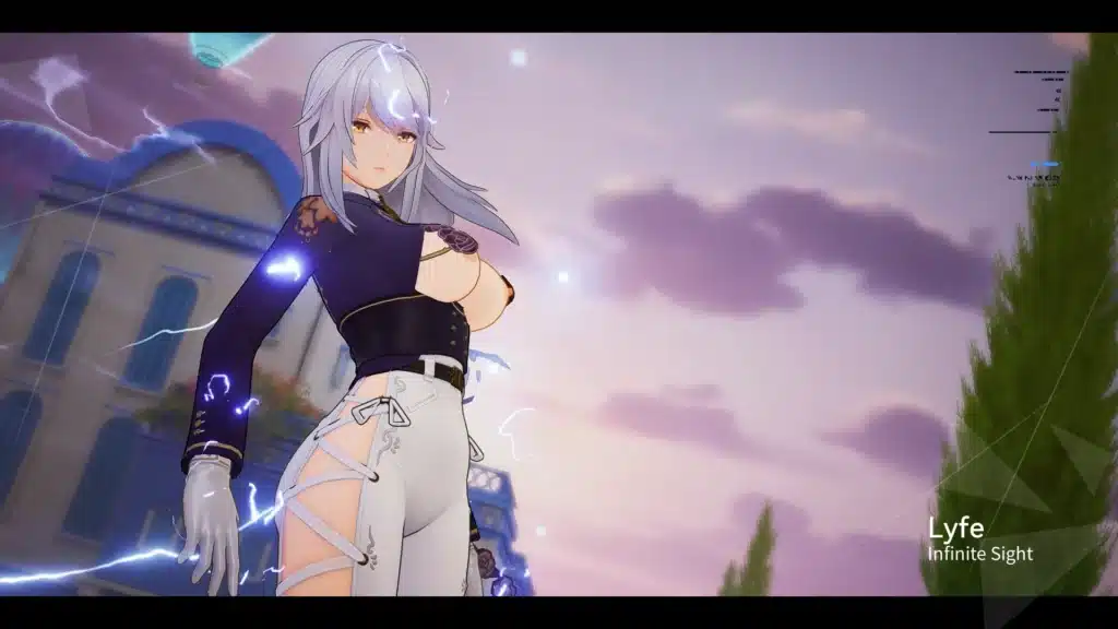 Cinematic intro of Lyfe Infinite Sight before mod changes in Snowbreak Containment Zone.