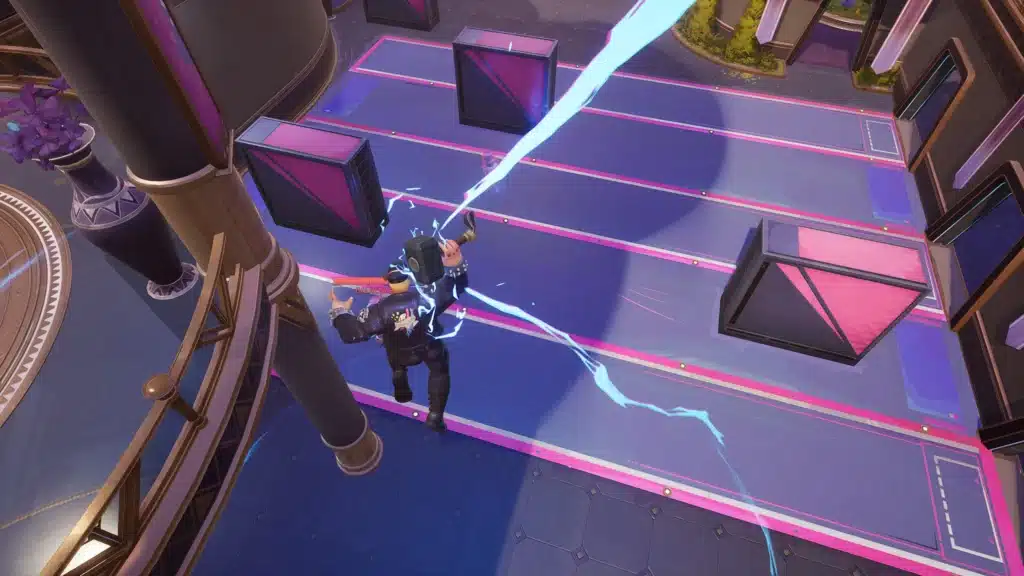 Marvel Rivals Santos Gyee Thor NSFW mod performing aerial lightning attack