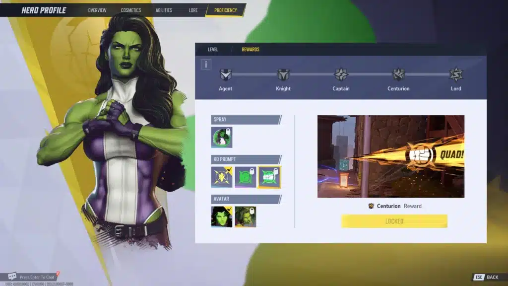 Marvel Rivals Rogue rewards screen using She-Hulk Rogue mod