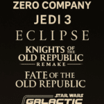 Confirmed upcoming Star Wars games list including Zero Company, Jedi 3, Eclipse, KOTOR Remake, Fate of the Old Republic, and Galactic Racer.
