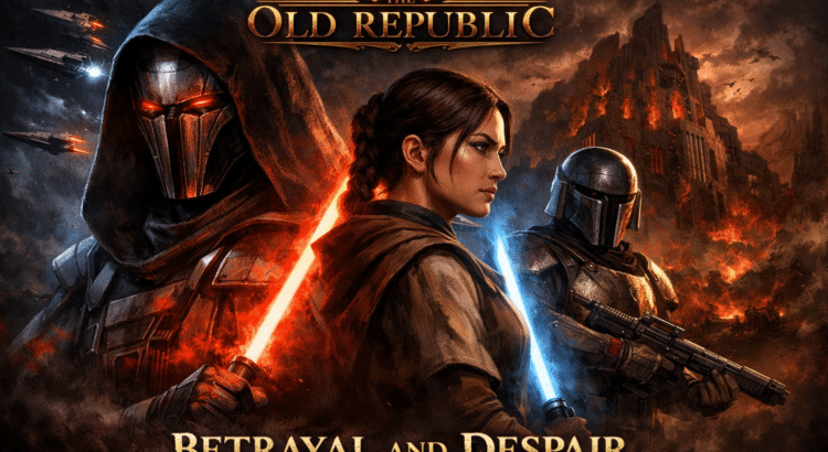 Star Wars The Old Republic inspired artwork representing themes of betrayal and despair in the game’s ongoing story