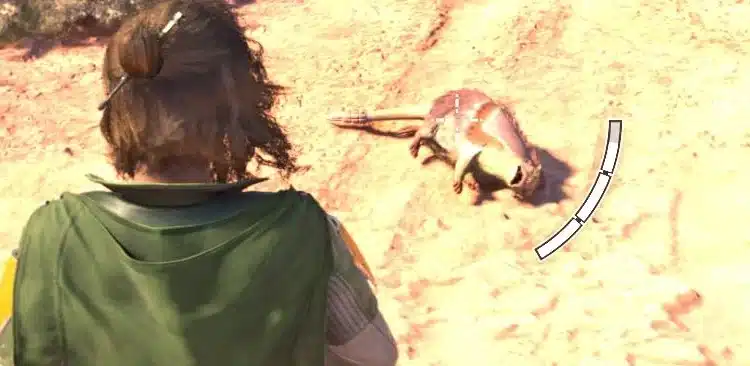 Star Wars Outlaws screenshot showing a dead wildlife creature after installing the Killable Wildlife mod