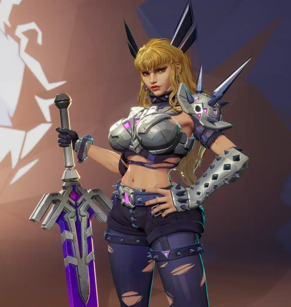Full body preview render of Magik with a curvier mesh in Marvel Rivals