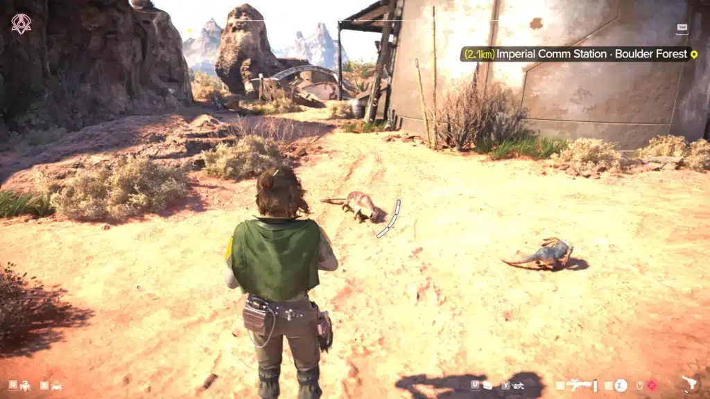 Star Wars Outlaws screenshot showing killed wildlife on the ground