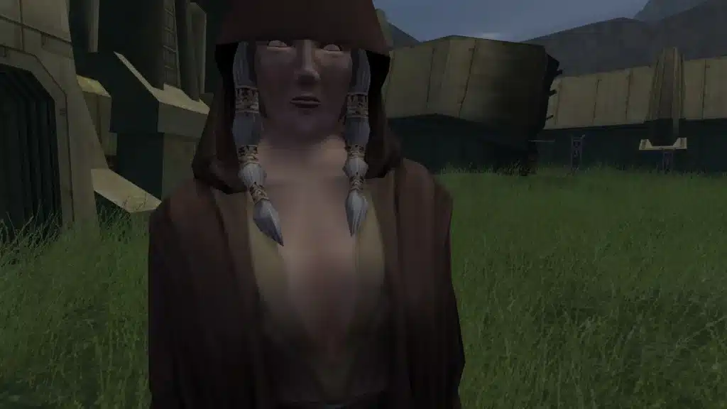 Close-up of Kreia reskin textures in KOTOR II The Sith Lords