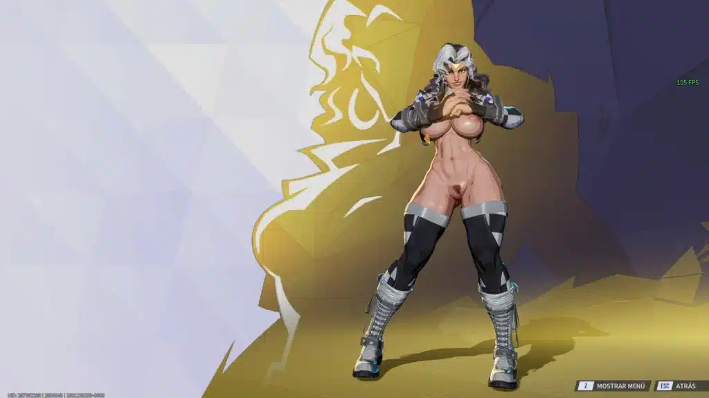 Rogue NSFW mod variant screenshot front view in Marvel Rivals