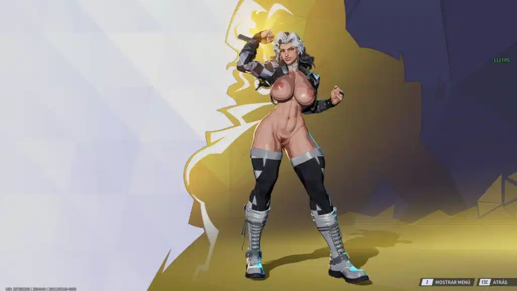 Full-body preview screenshot of Rogue mod variant in Marvel Rivals