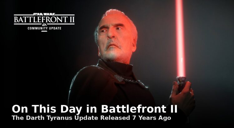 Count Dooku in Star Wars Battlefront II for Darth Tyranus Update anniversary article