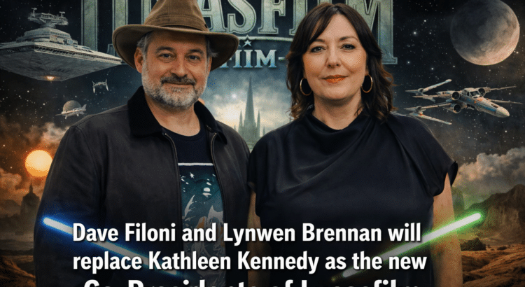 Dave Filoni and Lynwen Brennan pictured together following reports they will become co-presidents of Lucasfilm