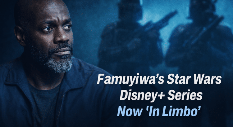 Rick Famuyiwa with headline about his Star Wars Disney+ series being in limbo