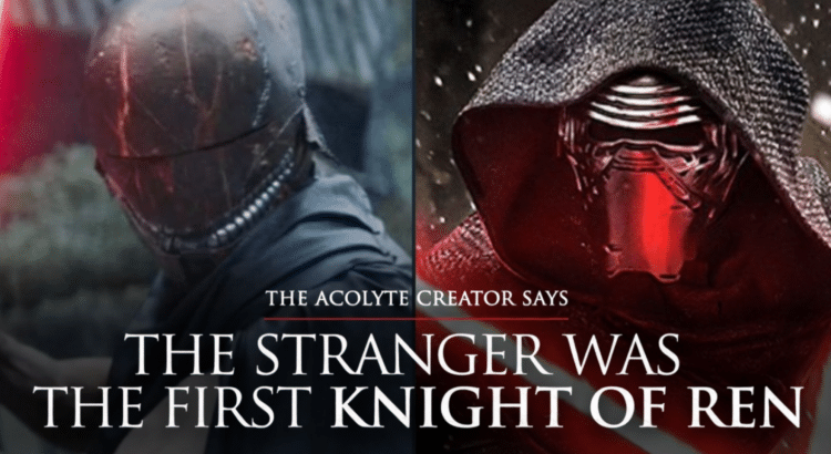 The Acolyte Stranger and Kylo Ren style Knight of Ren origin banner