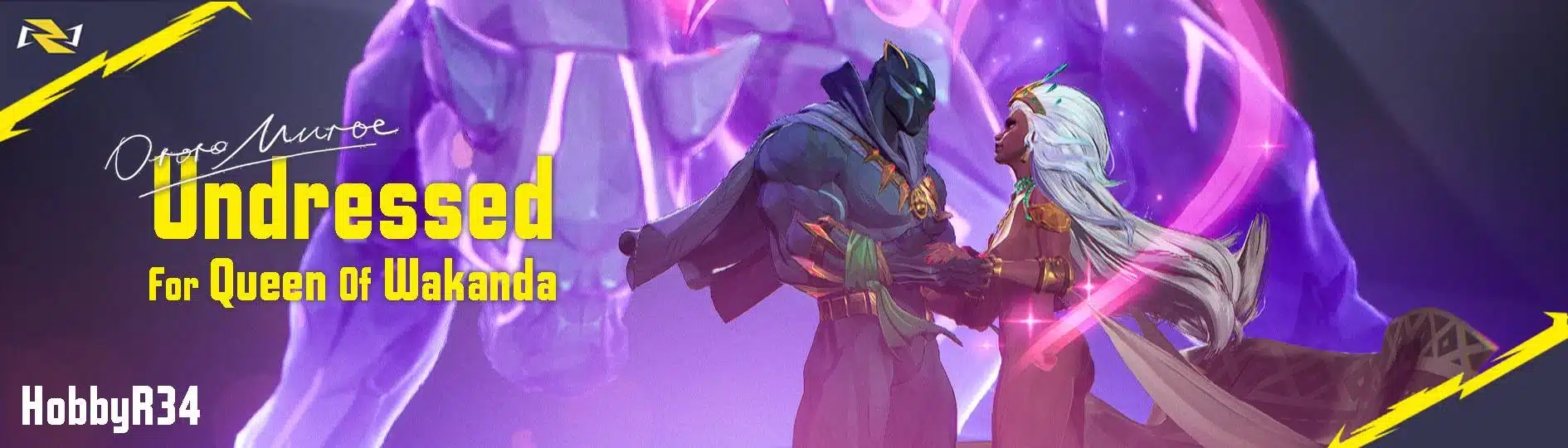 Storm Queen of Wakanda skin mod artwork in Marvel Rivals with Wakandan royal them