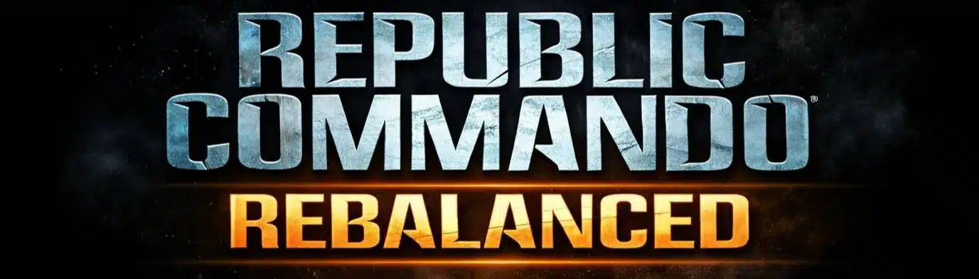 Star Wars Republic Commando Rebalanced mod title banner graphic