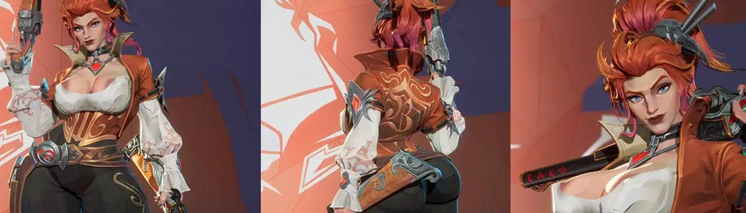 Marvel Rivals Sexy Elsa NSFW mod collage showing front back and portrait views