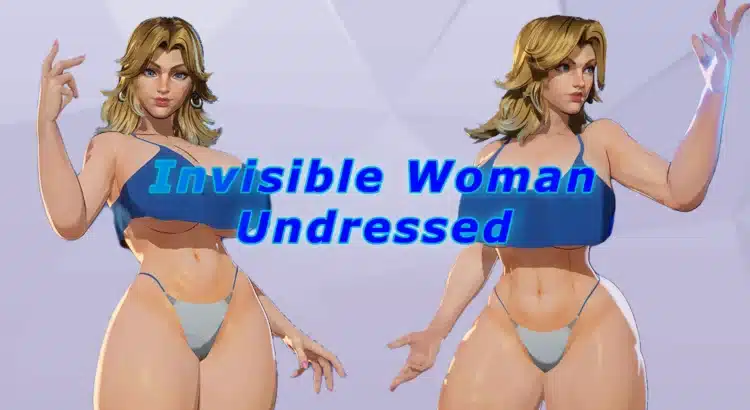 Marvel Rivals Invisible Woman Undressed NSFW mod front view comparison thick and muscular versions