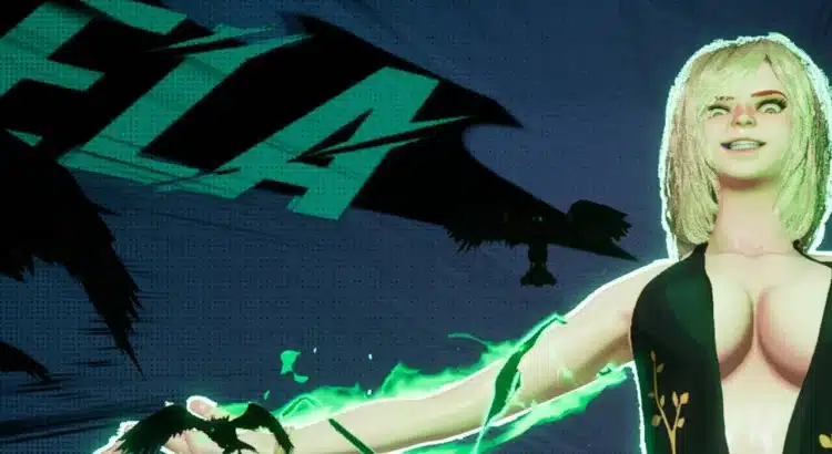 NSFW Marika Eternal mod for Marvel Rivals showing Hela with glowing green energy and ravens in the background