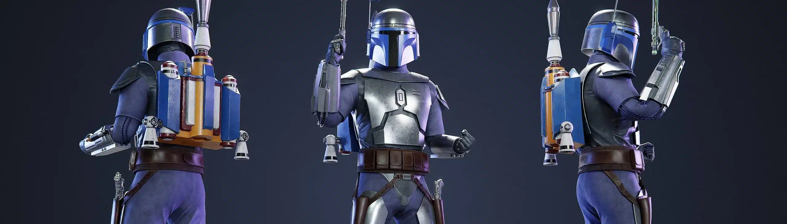Jango Fett character model replacing Star-Lord in Marvel Rivals mod showcase