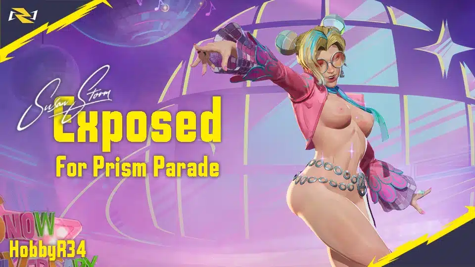 Invisible Woman Prism Parade skin nude mod preview banner for Marvel Rivals