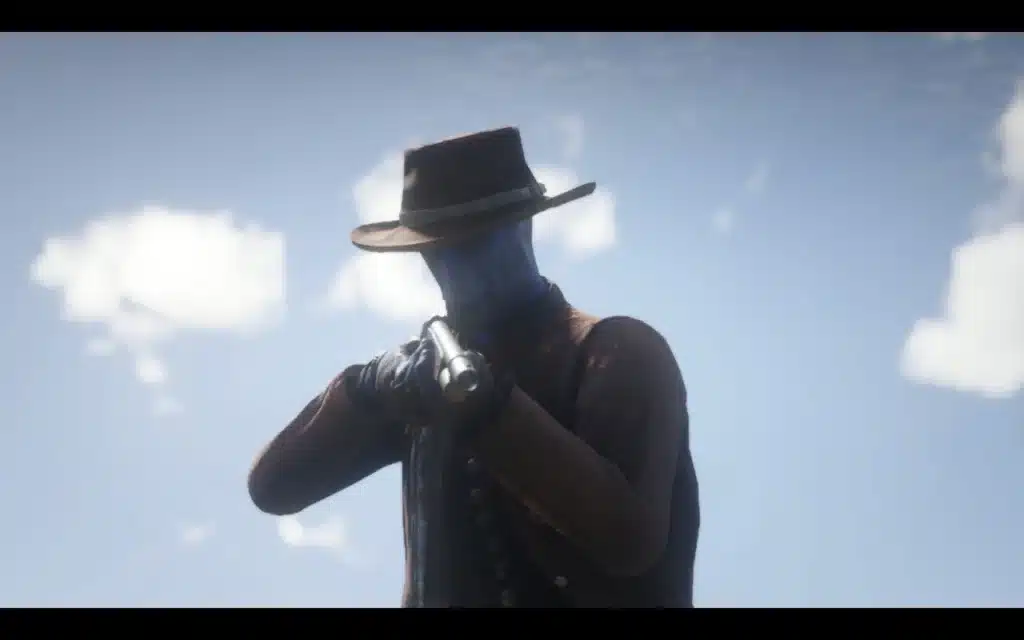 Cad Bane aiming a revolver in Red Dead Redemption 2 mod