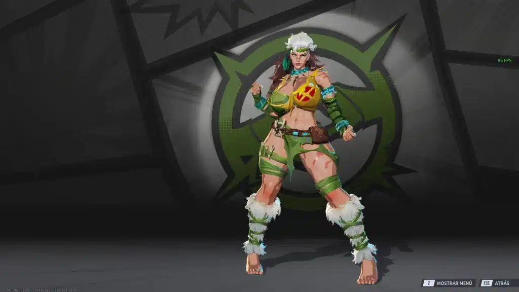 Marvel Rivals Rogue Savage NSFW mod front view of Rogue custom skin in game