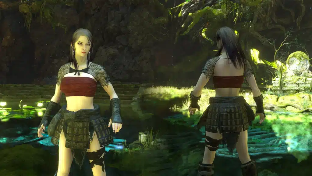 Nioh 3 armor redesign mod with alternate color variant and environment lighting