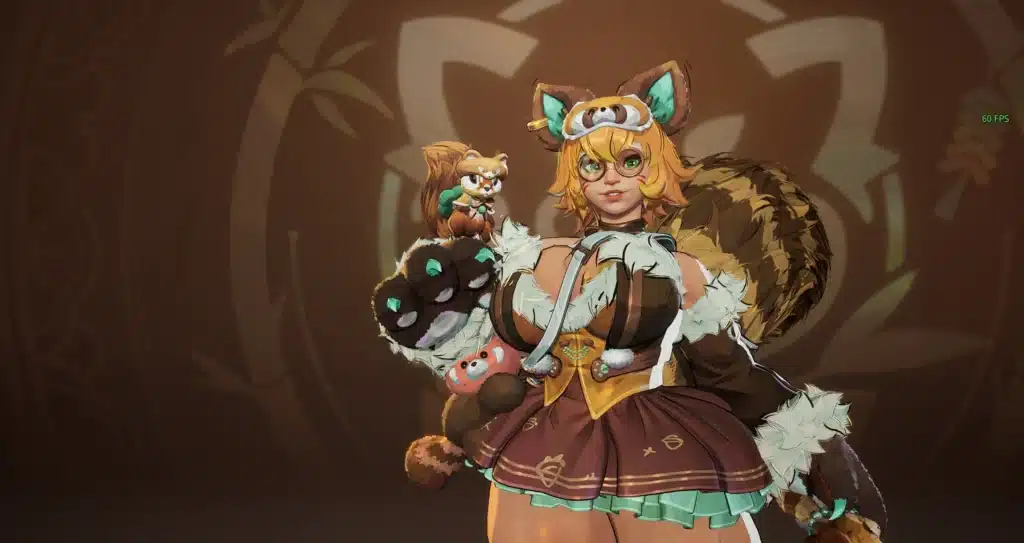 Squirrel Girl Red Panda skin curvy mod full body view Marvel Rivals