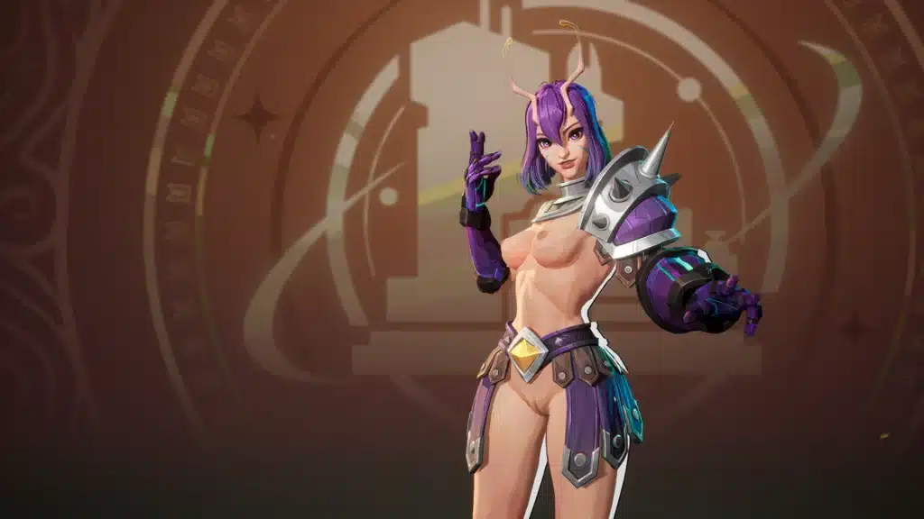 Mantis undressed skin mod detailed pose in Marvel Rivals